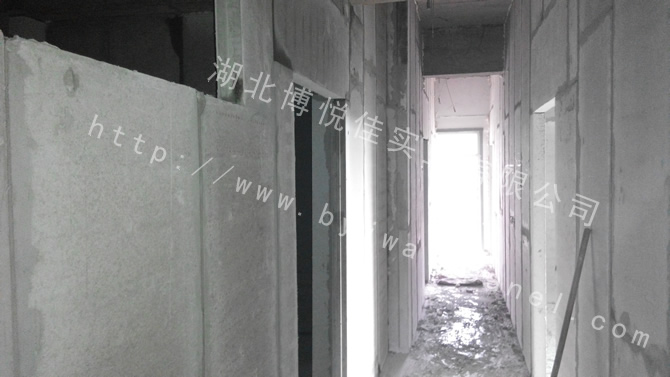 博悦佳轻质隔墙板园艺小区施工现场