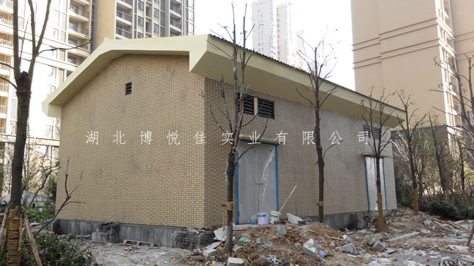 武汉金地雄楚一号配电房施工_轻质材料_轻质墙体材料_隔音防火墙板-恒行5