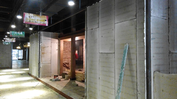 博悦佳轻质隔墙板卓刀泉古玩店施工案例
